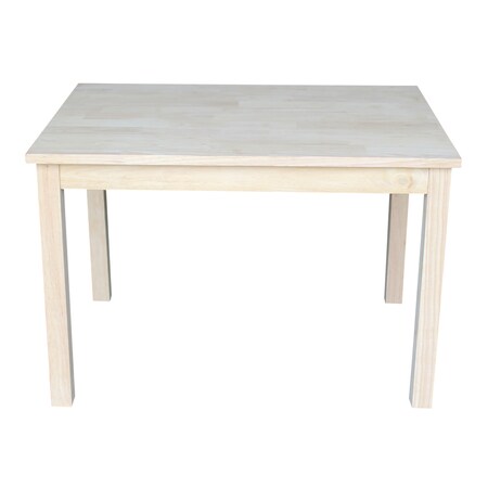 International Concepts Rectangle Mission Juvenile Table, 24 W, 33.1 L, 22.2 H, Wood, Unfinished 2532